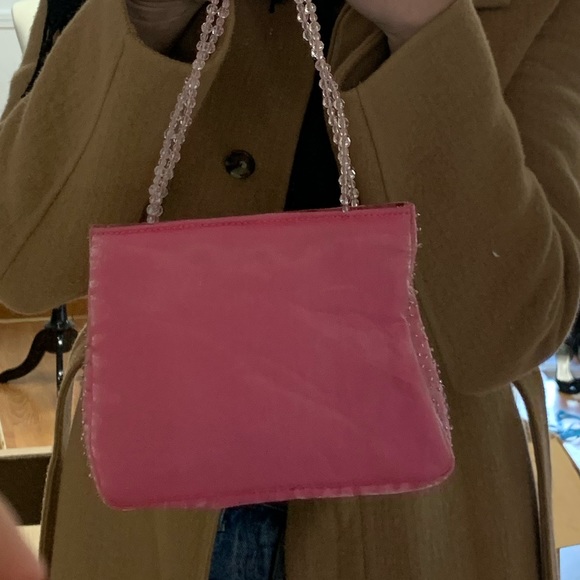 Vintage Y2k Cache Pink Beaded Bag - Picture 4 of 6